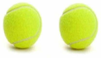 बूम बूम Tennis Rubber Ball for Cricket, Light Weight - Pack of 2 RED & YELLOW क्रिकेट टेनिस बॉल