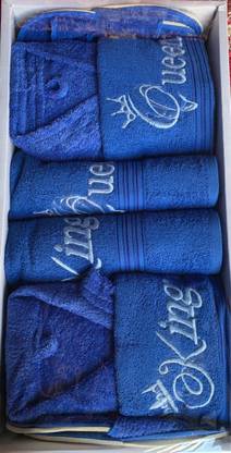 VSM KING QUEEN 8 PC, Blue XL Bath Robe
