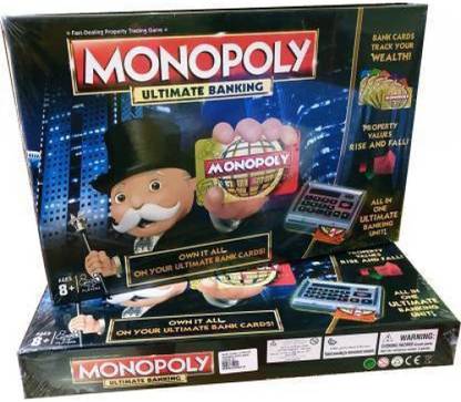 ACLIX Electronic Banking Game Edition Board Game Digital Play Monopoly Banking Version Money & Assets Board Game