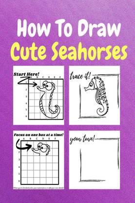 How To Draw Cute Seahorses