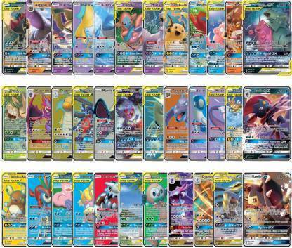 WHITE POPCORN Unified Minds Series GX cards Set of 35 ( Non Holo, Non Repeated)