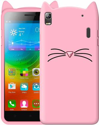Just Be You Back Cover for Lenovo K3 Note | 3D Cute Kitty Case |Soft Rubber Back Cover