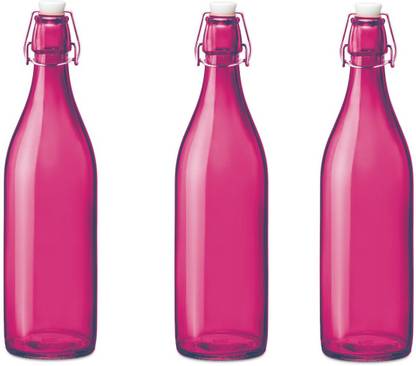 1st Time Transparent Glass Container Jar With Lid, 1000 ml, Pack Of 3 1000 ml Bottle