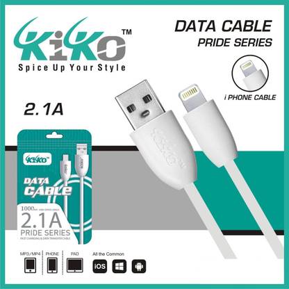 Kiko USB Type C Cable 2 A 1 m Data Cable for iPhone Pride Series 2.1A