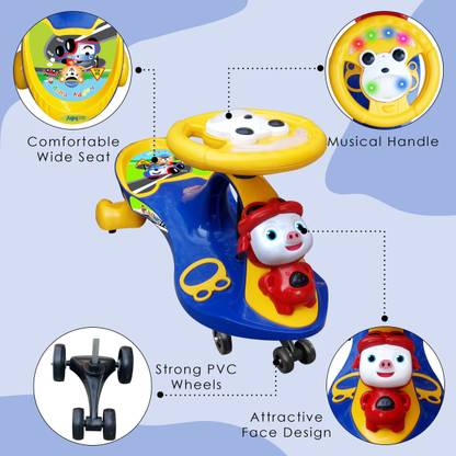 ODELEE MAGIC CAR 390 Car Non Battery Operated Ride On