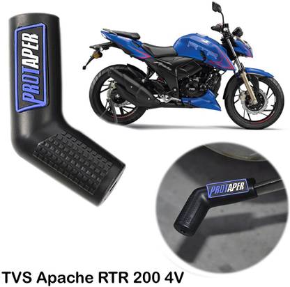 AXWee Pack of 1 Imported Black & Blue Motorcycle Rubber Gear Shiftier Sock Boot Shoe Protector Shift Cover for TVS Apache RTR 200 4V Gear Shift Collar