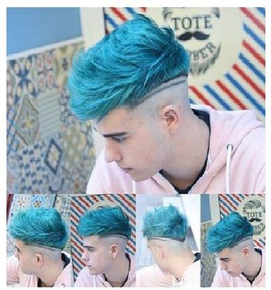GULGLOW Hair Wax Temporary DIY Washable Hair Dye Non Permanent , SKY BLUE