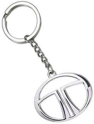Daiyamondo Tata logo silver metal Keychain best quality keychain Key Chain