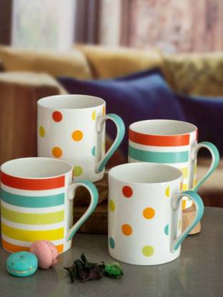 Goodhomes Fine Bone China Coffee (Set of 4 Pieces) Bone China Coffee Mug