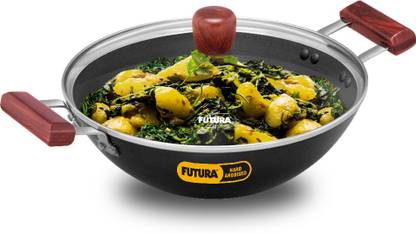 Hawkins Deep-Fry Pan, with Glass Lid (AD30G) कढ़ाही 28 cm ढक्कन के साथ