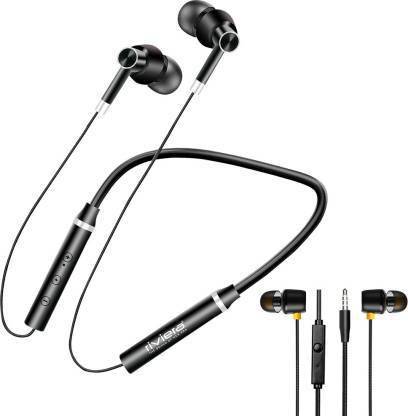Combo Of {RNB-01 Music 22 Hrs. Neckband & K-03 Wired Earphone} Wired Headset