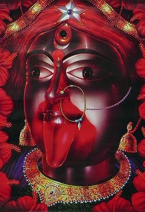 Painting of Tarapith Tara Maa Maa kali ji Print Poster on LARGE PRINT 36X24 INCHES Photographic Paper