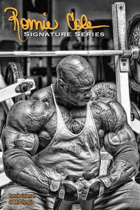 ronnie coleman BODY BUILDING POSTER HD Wallpaper Background Fine Art Paper Fine Art Print