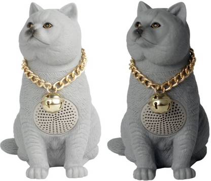 zoles Cat Shaped Portable Wireless Bluetooth Speaker with HD Sound Speaker Mount