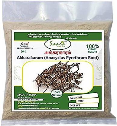 Saara HERBAL FRESH Akkarakaram Powder | Anacyclus Pyrethum Root,