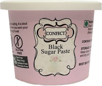Confect Black Sugar Paste Icing Sugar