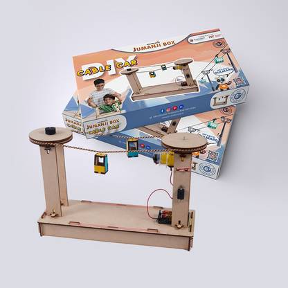 Mindtronix DIY Cable Car - STEM Educational Construction Activity Kit for Kids, Building Game, Learning Science Toy, Engineering Experiment Kit, Best Gifting Option