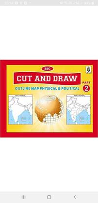 Cut & Draw book  - BIG CUT AND DRAW MAPS BOOK (PACK OF 100 SHEETS) INDIA,WORLD