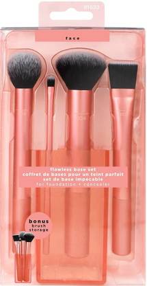 MYN Professional Original Real Technique Makeup Brush Set - Cruelty Free Flawless Base Set