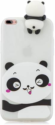 ELEF Back Cover for Apple iPhone 8 Plus 3D Cute thin and Slim Smiley Panda Back Cover