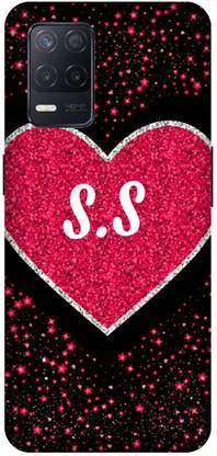 PHONE WALEY.COM Back Cover for Realme 8 (5G) , RMX3241 ,SS, S LOVES , SS NAME, SS Love Printed