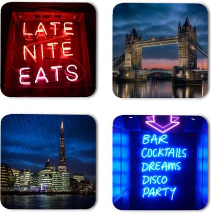 whats your kick Square Wood Coaster Set