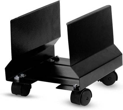 VITSZEE Adjustable Heavy Duty CPU Trolley with Castor Wheels | Computer Floor Stand Trolley | CPU Stand | Computer Accessories | Multiple Use CPU Holder