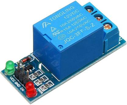 DS Robotics 12V Relay Module for ARM PIC AVR MCU 5V Indicator Light LED 1 Channel Relay Module Works with Official Boards Electronic Components Electronic Hobby Kit