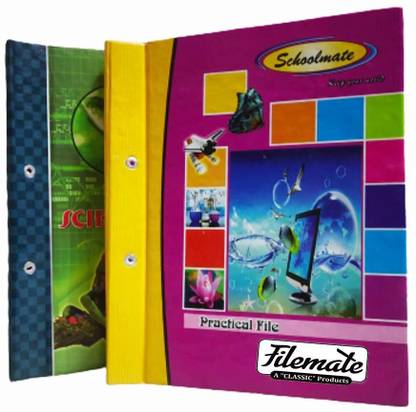 फाइलमैट छात्र ड्रॉइंग फाइल(6 pcs का पैक)(साइज़: 8.5 X 10.5 इंच ) / प्रैक्टिकल फाइल / बॉटनी फाइल(विशेष रूप से स्कूली छात्रों के लिए )