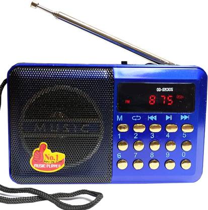 BeerTech ODSM305 Pocket Fm Radio Support SD Card, Usb & Headphone Out_ Rechargeable Multimedia Fm Radio FM Radio