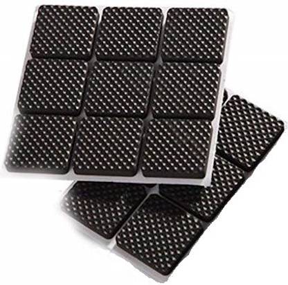 VAAMnational Rubber Pads For Furniture Floor Scratch Protection Small Size (Square Shape) Bar Stool Base (Furniture Accessories, Rubber) Safety Bumper