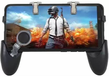 WHISTLE9 Latest analog trigger controller Gamepad 5 in 1 Mobile Remote Controller Gamepad Holder Handle Joystick Triggers for PUBG L1 R1 Shoot Aim Button for iOS and Android Pubg Triggers Mobile 4 Finger Gaming Trigger  Gamepad