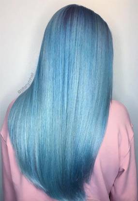 REIMICHI Sky blue hair color wax washable instant hair colour for man and woman , SKY BLUE