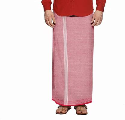 Gonaturs Striped Red Lungi