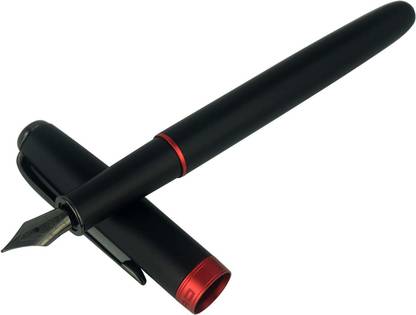 Levin jinhao 75 Matte Black Red ring Forest Fountain Pen Extra Fine Nib Classic Design with Converter (Black) Fountain Pen