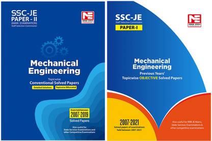 SSC JE Mechanical Engineering Preivous Years Solved Papers (Objective+Conventional)