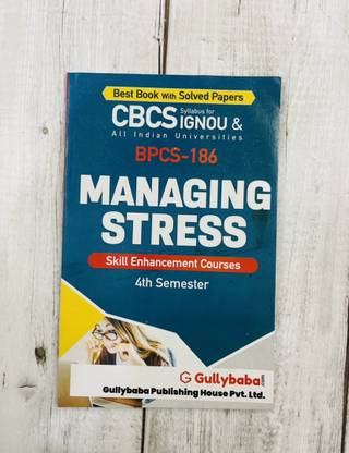 BPCS186-Managing Stress(English Medium)-Latest New Book For Upcoming IGNOU Exams,BPCS-186,BPCS 186