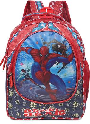 sapna Bag For Nursery (LKG/UKG/1st std) Spider Man Waterproof Waterproof School Bag Waterproof School Bag