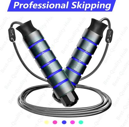 Best-Quality-Hub Jump Rope Adjustable Skipping Rope Gym Exercise Workout for Mem Women Jumping rope Speed Skipping Rope