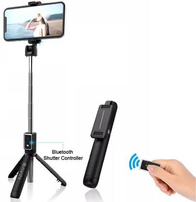 Black Camel ™ P50 Model ( 80 Cm Long ) Portable Mini Extendable Selfie Stick With Tripod Stand And Detachable Wireless Bluetooth Remote, Ultra Compact Selfie Stick for Mobile and All IOS & Smart Phones | 80 Cm Long Selfie Stick | 10 Meter Range Remote Control Attach | 180° Vertical Rotation Angle Of Bracket And 270° Horizontal Rotation Angle of Phone Holder | Universal Lightweight | 180° Vertical Rotation Angle of Bracket And a 270° Horizontal Rotation Angle of Phone Holder | 10 Meter Range Remote Control Attach In Built Selfie Stick | Tripod, Tripod Clamp