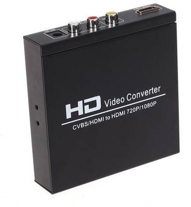 microware  TV-out Cable HD CVBS / AV NTSC / PAL to HDMI 720P / 1080P HD Video Converter Wii PS3 PSP