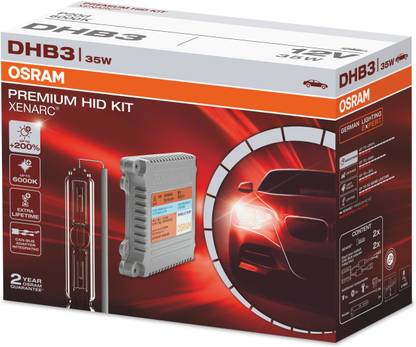 Osram Headlight Halogen Universal For Car DHB3 6000K HID Conversation Kit Generation 2 Headlight Bulb (12V, 35W)