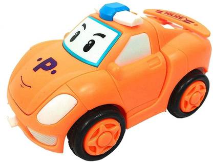 wengty Cartoon Transformation Toy Car | Unbreakable Friction Toy Car Pack of 4