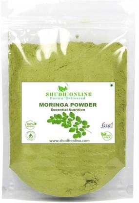 Shudh Online Organic Moringa Leaf Powder Munagaku Murungai Leaves Muringayila Weight Loss, Hair