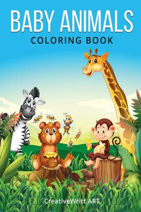 Baby Animals Coloring Book  - Cute Animals For Hard Times | Baby Animals Coloring Book For Toddlers