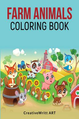 Farm Animals Coloring Book  - Learn About Your Favorite Animals | Farm Animals Coloring Set