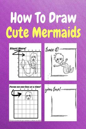 How To Draw Cute Mermaids