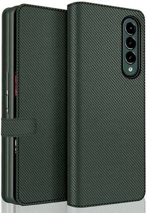 Midkart Flip Cover for Samsung Galaxy Z Fold 3 Leather Case with Built-in Card Slot