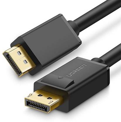 Nsinc HDMI Cable 2 m 4K 1.2 Version Gold Plated DP to DisplayPort Cable Resolution (2M), Black (DP102)