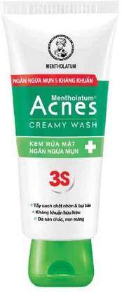 Mentholatum Acnes creamy wash fight bacteria prevent acne with vitamin c vitamin e  Face Wash